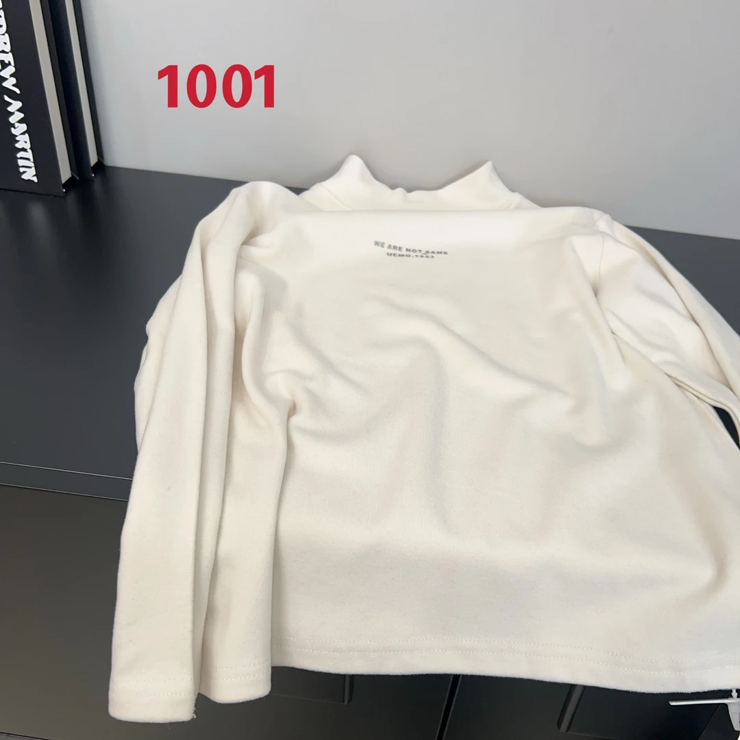 KM PERSONALITY 2024新款冬季儿童磨毛打底衫T恤 1001