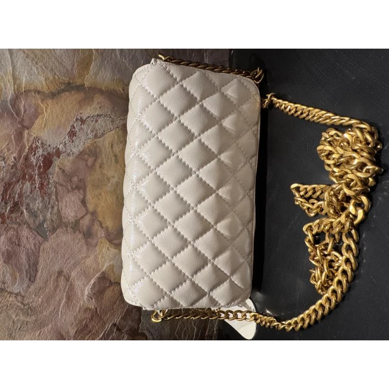 HIRMRIS手工真皮包21-551197-白 横眼睛麻将香