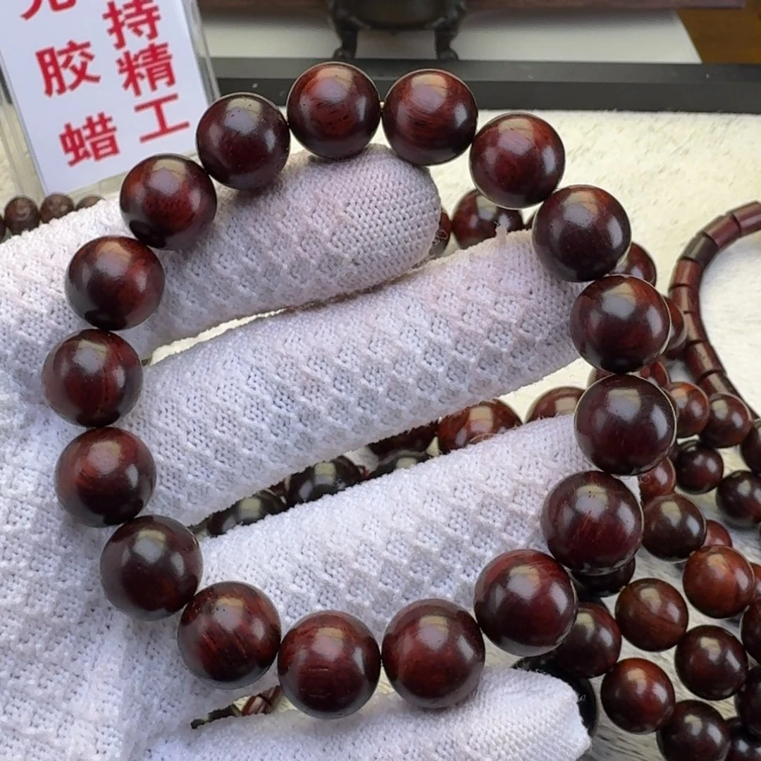 小叶紫檀手串/手链树头料圆珠