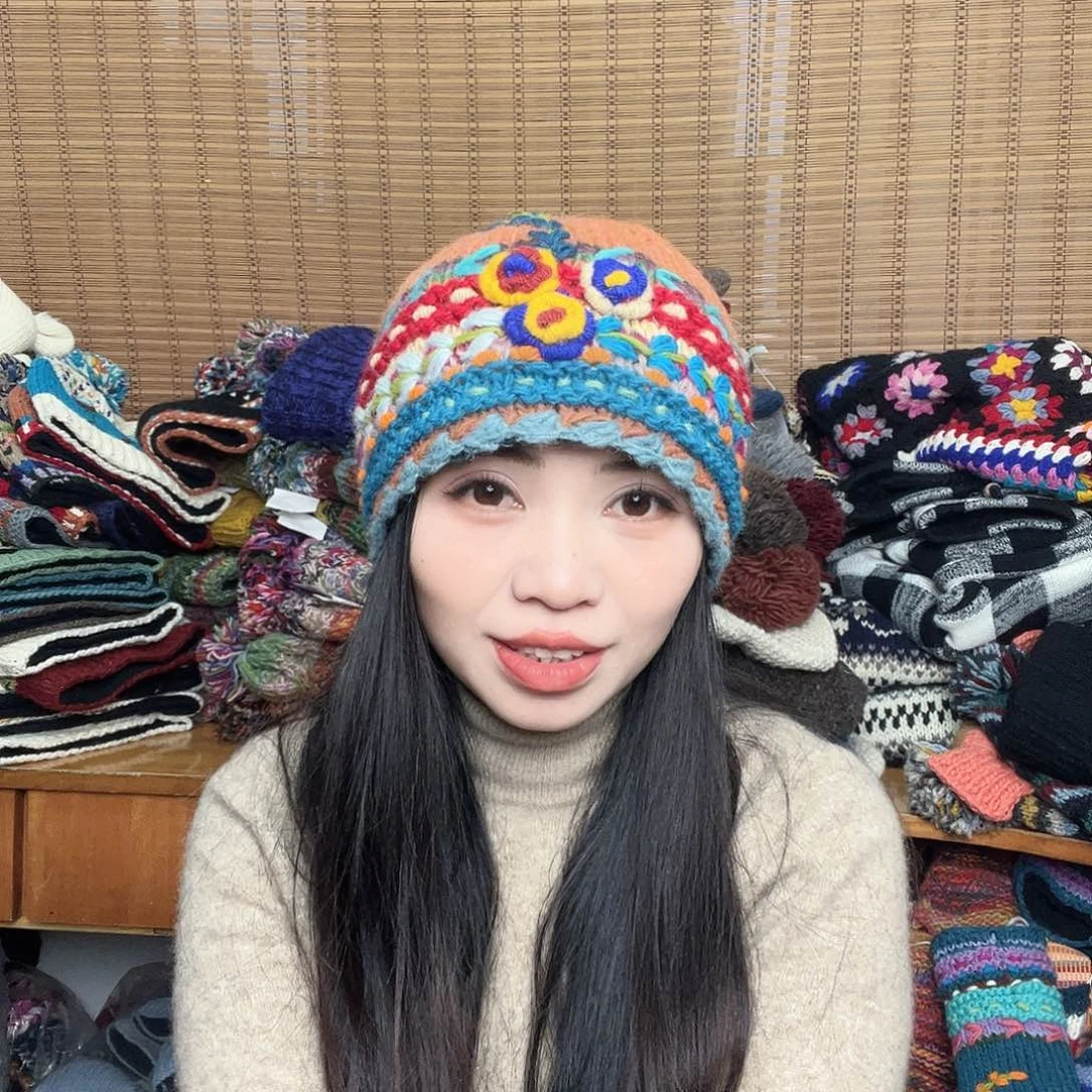 羊毛手工羊毛帽子236