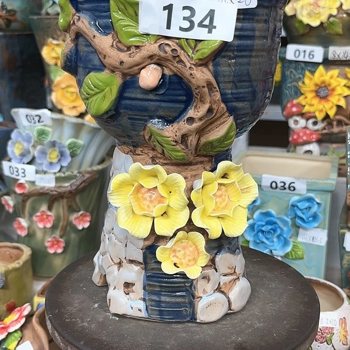 紫砂花盆粗陶材质多肉花盆