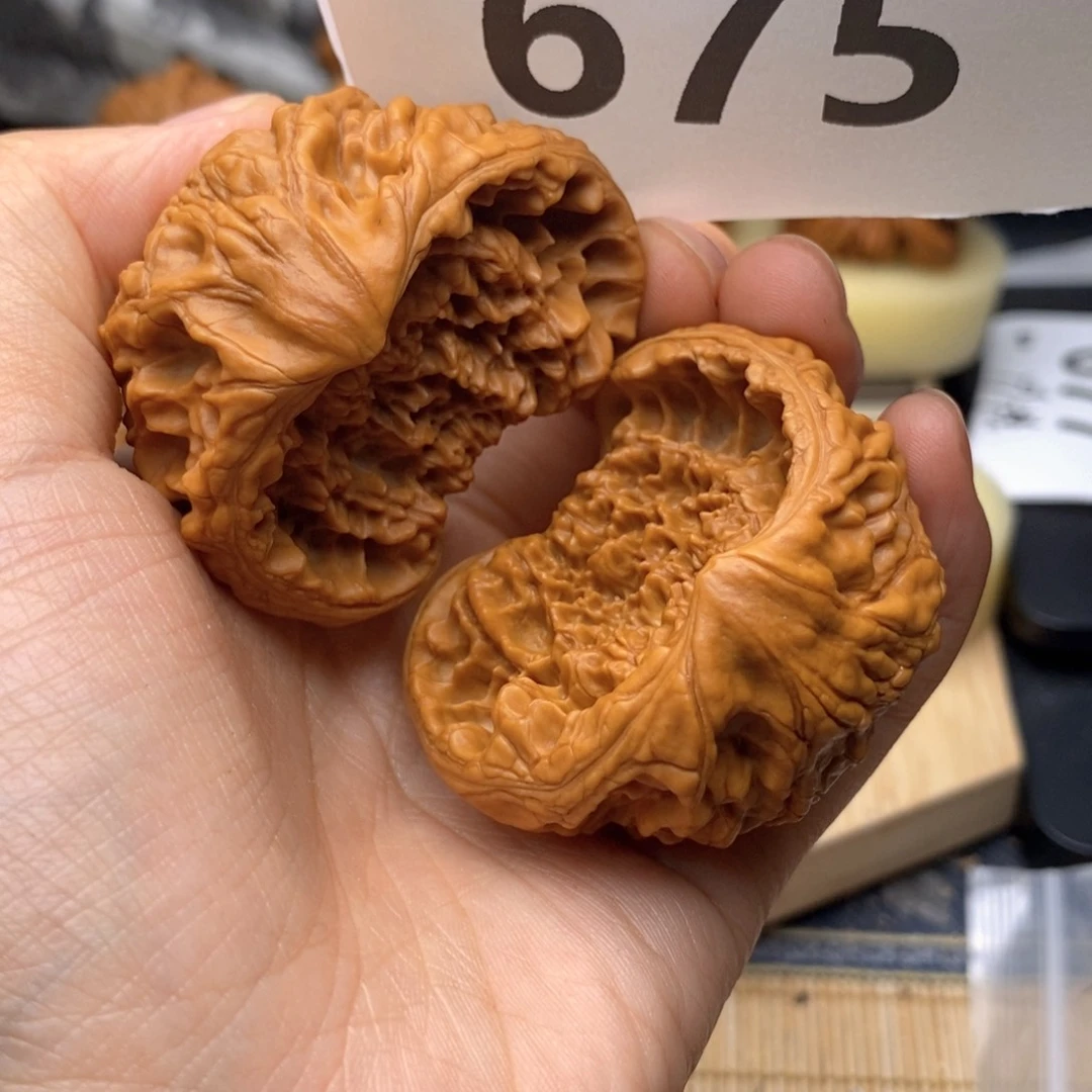文玩核桃把件675号48全品聚宝盆