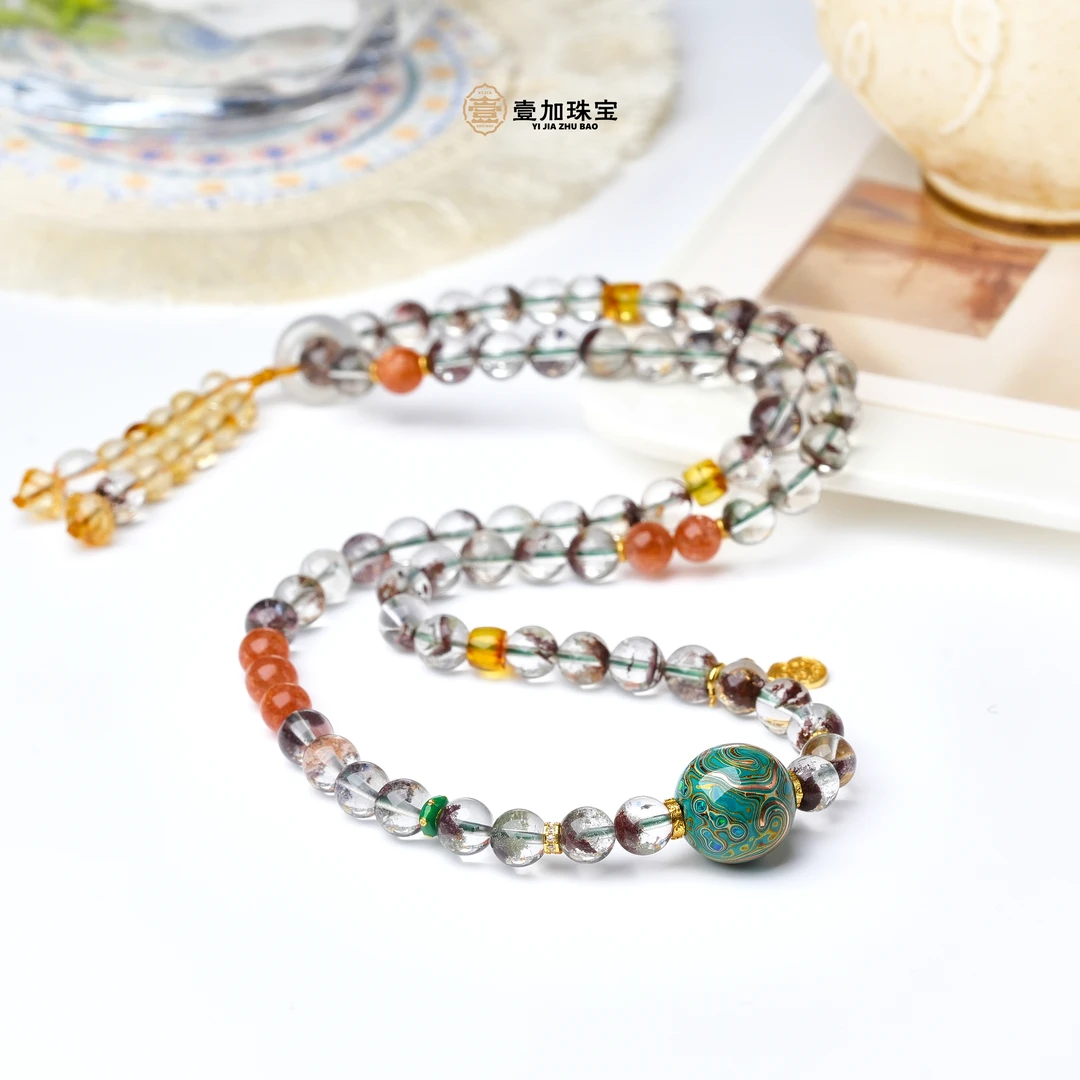 合金吊坠 壹加师姐|旁巴干+翠影大漆绿幽灵多样性发一