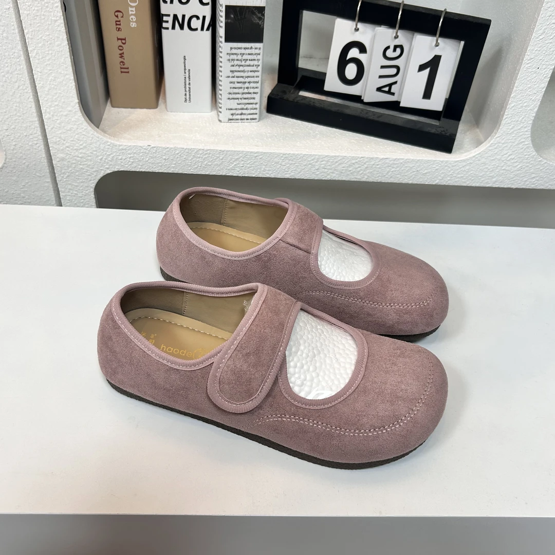 A556 全包勃肯鞋2025夏季新款爆款玛丽珍单鞋平底豆豆鞋奶奶瓢鞋