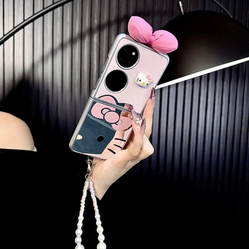 适用荣耀折叠屏自带镜面kt猫不撞款