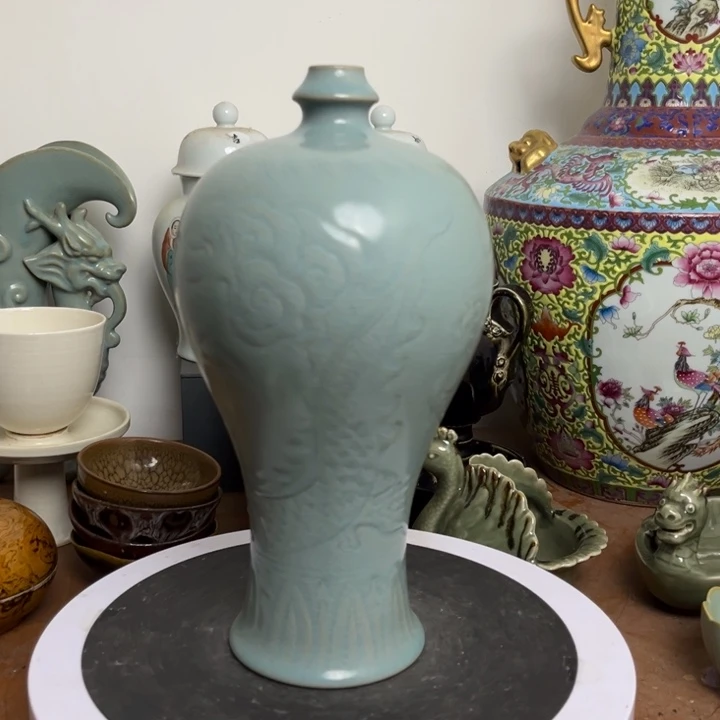 紫砂花瓶瓷器瓷器