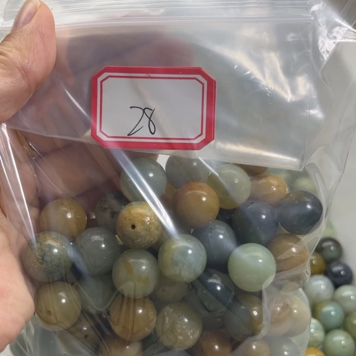 *****蛇纹石玉未镶嵌手链
