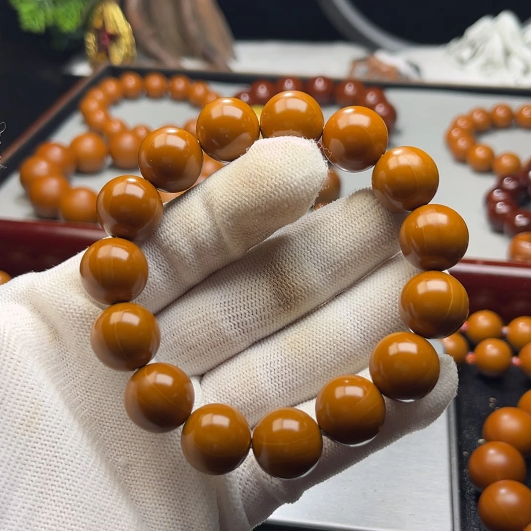 橄榄核手串M**J1.5+树王全品铁核 小孔