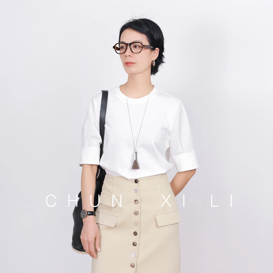 【白开水】CHUNXILI/春熙里 时尚简约气质T恤D04S51042