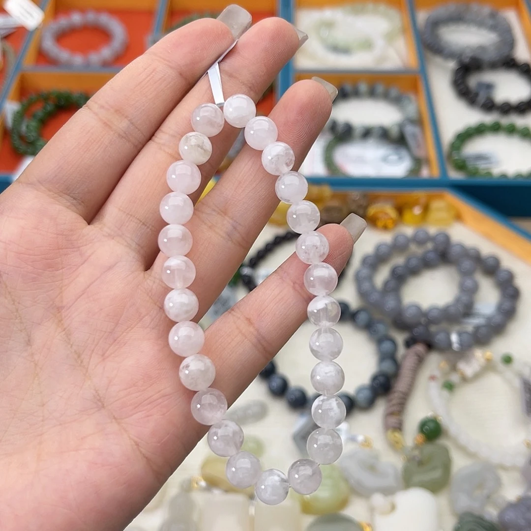 手链水晶未镶嵌w6雪花幽灵7mm