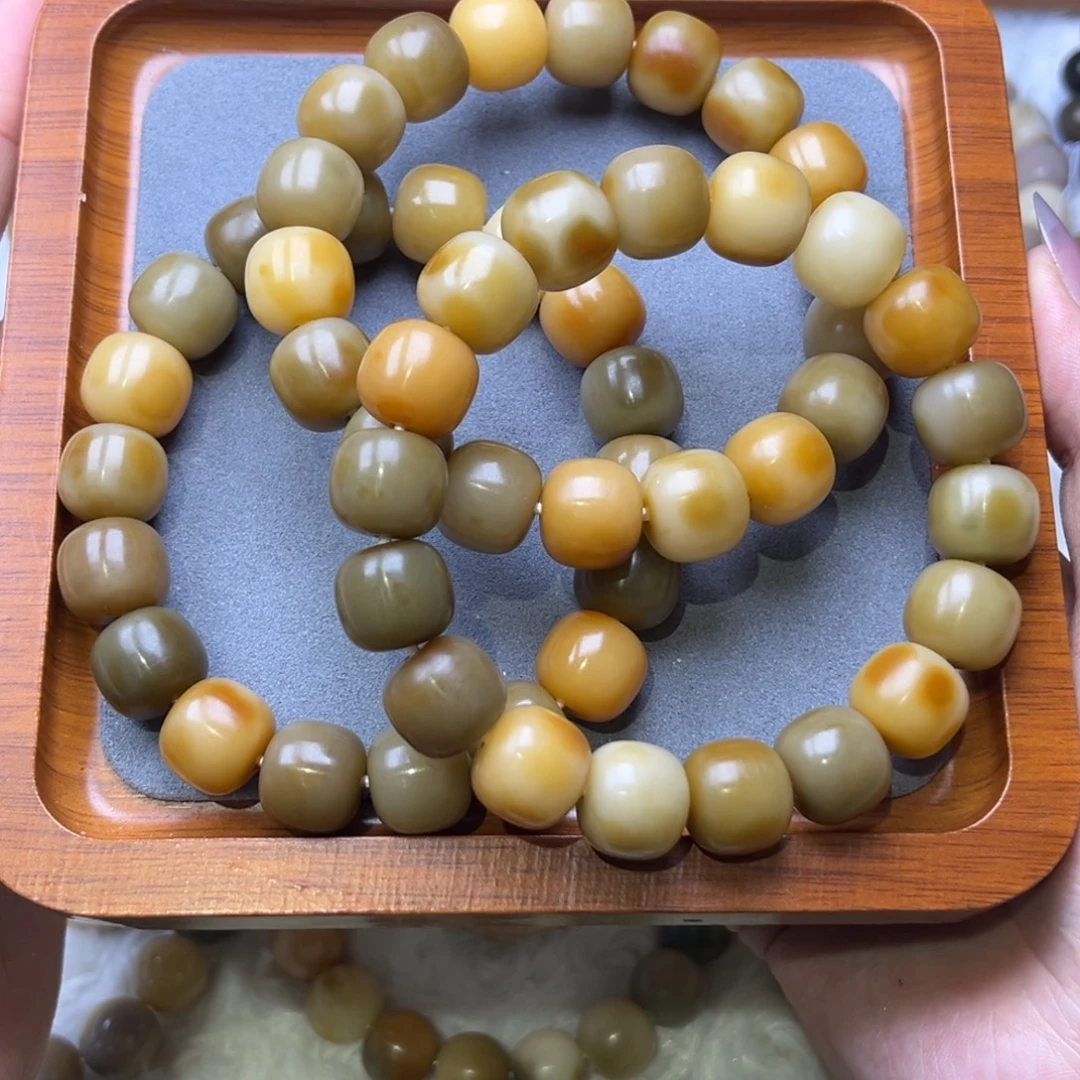 手串菩提根/象牙果小油花卡14全