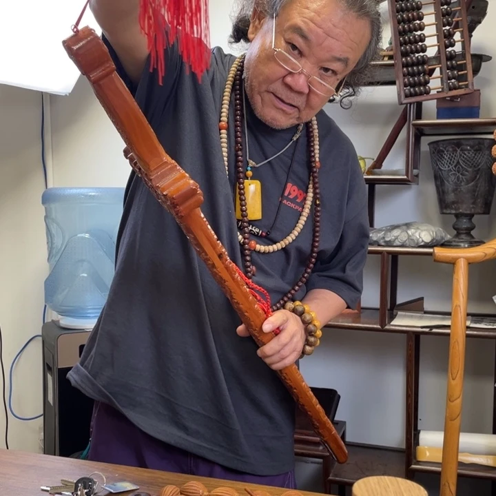 @***義桃木把件桃木剑的