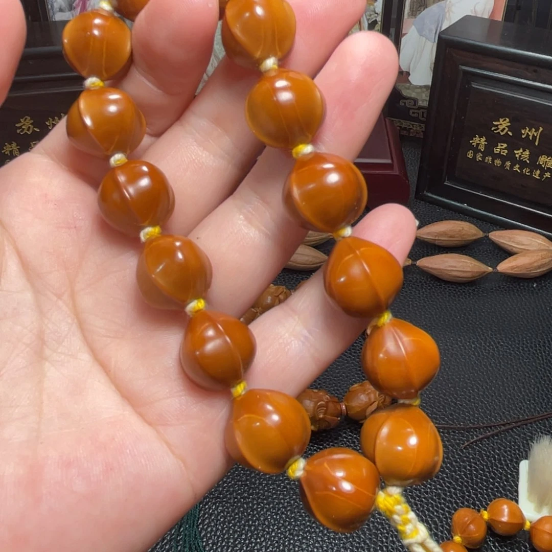 橄榄核手串/手链1.5鲨鱼背