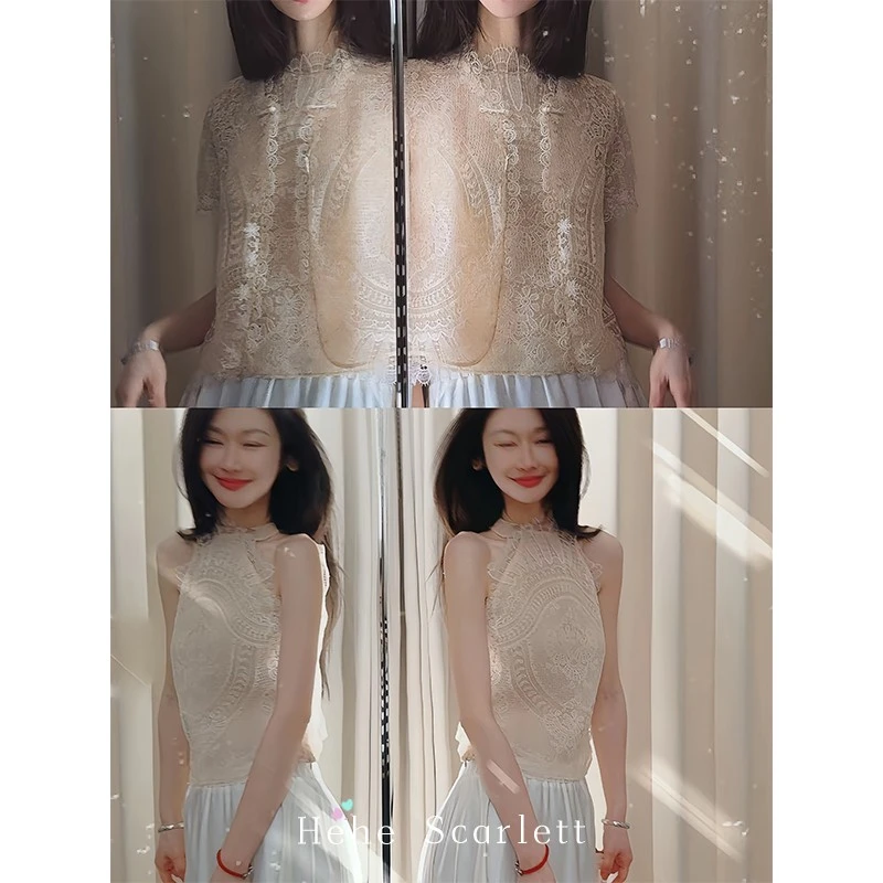 【12月第四期】你的呵呵丨素雅风华新中式古典繁美车骨蕾丝外套上衣