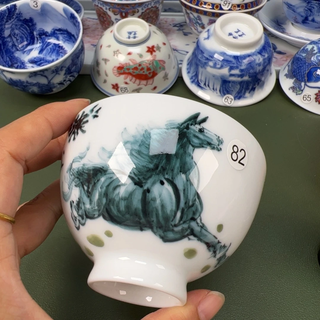 陶瓷景德镇纯手工纯手绘茶具木木82