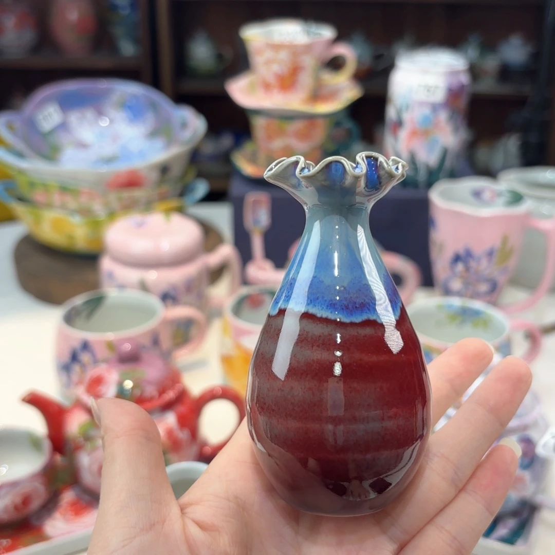 景德镇手绘高温釉下彩陶瓷茶具