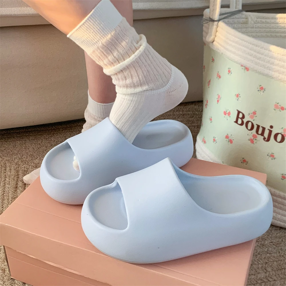 细细条 户外拖鞋海边度假女士夏季休闲学生厚底简约风沙滩凉拖鞋