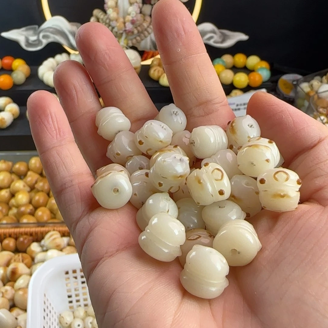 菩提根/象牙果手串微瑕卡12炭烤招财猫20卡牌➕20备珠
