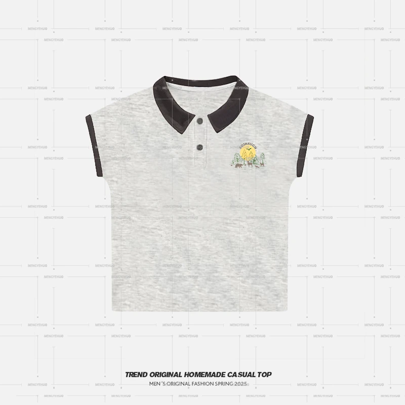 【T恤系列】朝气POLO衫 polo减龄可盐可甜慵懒风短袖 soinku