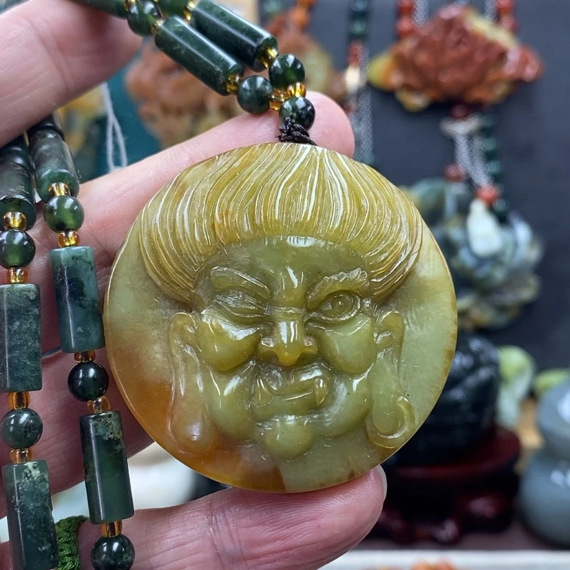 【闪购商品】蛇纹石玉未镶嵌吊坠
