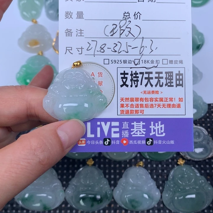翡翠未镶嵌颈饰天然