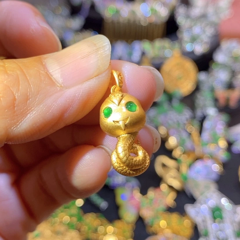 【闪购商品】银S925镶嵌挂件翡翠
