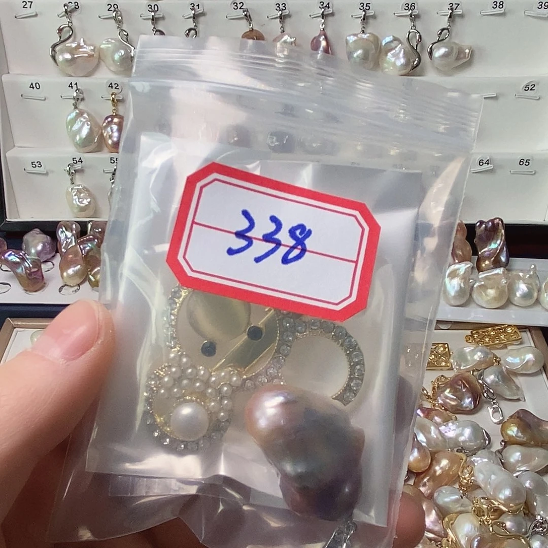 淡水珍珠吊坠银S925镶嵌