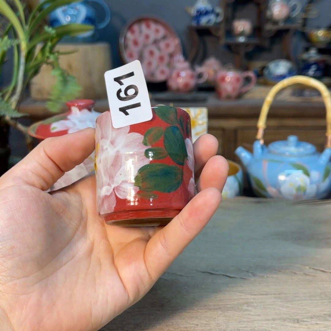 壶素浅陶瓷手工手绘