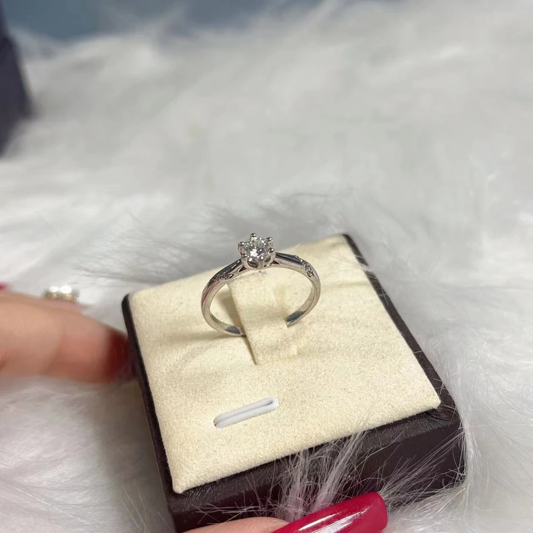 【不梵婚戒】带包装通灵50分戒指天花板-S