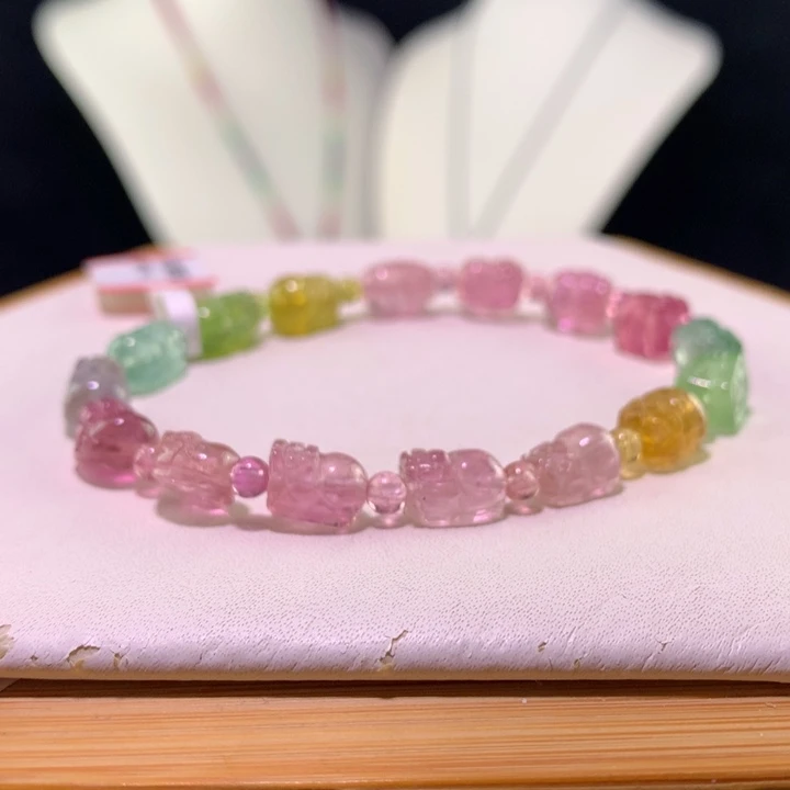 双色碧玺手链未镶嵌