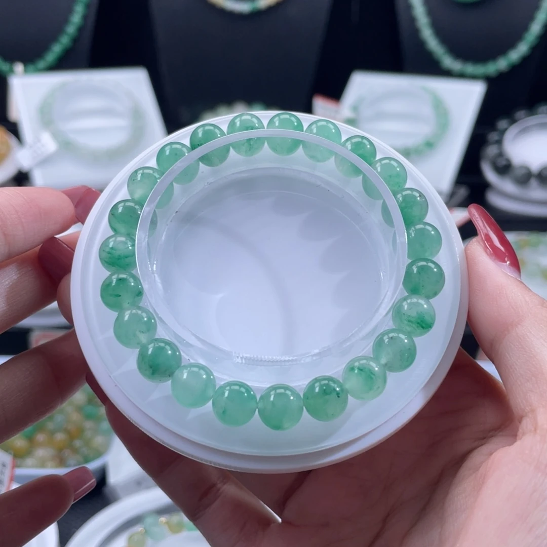 石英质玉（非洲翠）未镶嵌手绳