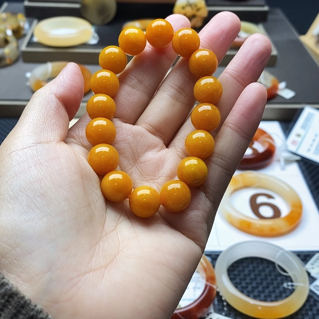 石英质玉（黄龙玉）未镶嵌手镯