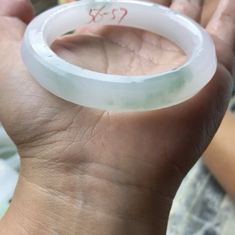P***美未镶嵌手镯石英质玉（金丝玉）加工定制