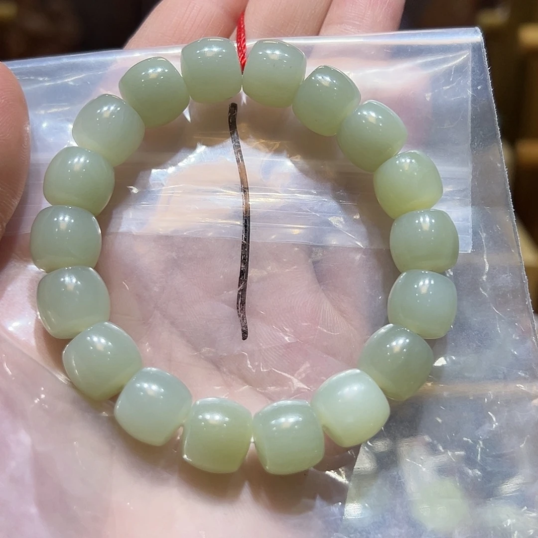 项圈未镶嵌和田玉青白玉直切卡12