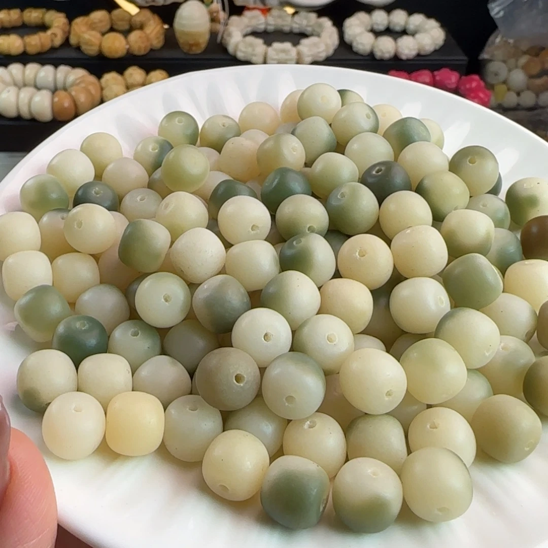 手串菩提根/象牙果瑕疵卡11绿飘花桶1000颗批发