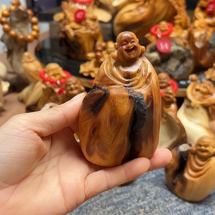 柏木太行崖柏手把摆件