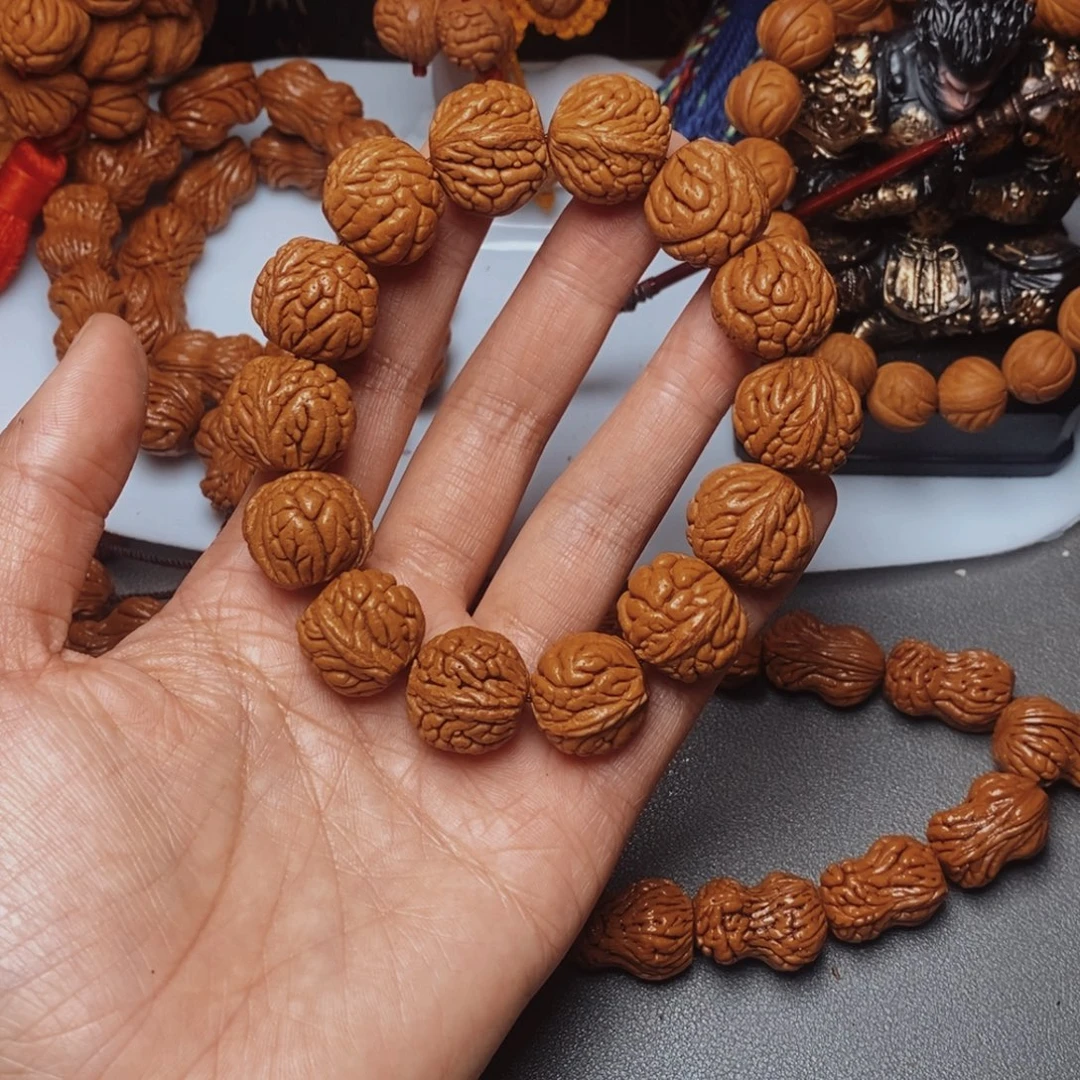 吊坠桃核桃枭手串1