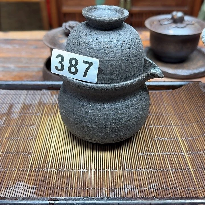 纯手工制作粗陶茶具