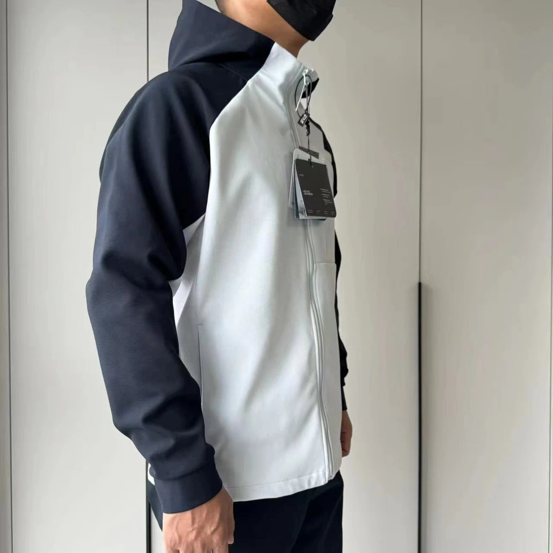 简约男士！春秋季户外休闲弹力透气立体运动时尚男款连帽夹克外套