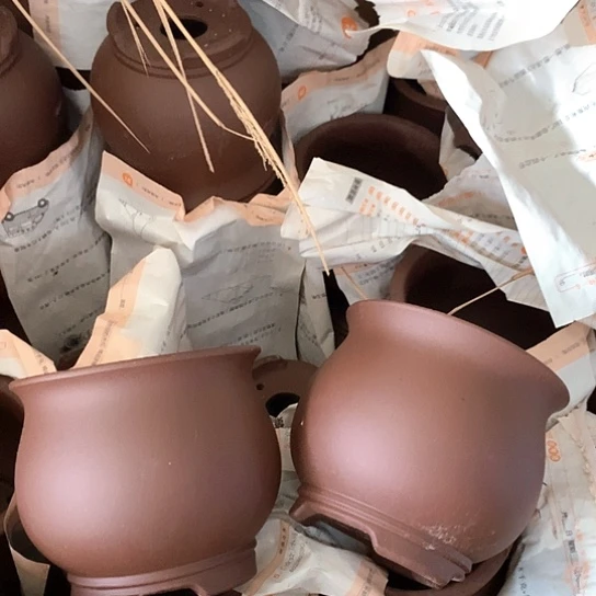 紫砂花盆   紫砂处理5个