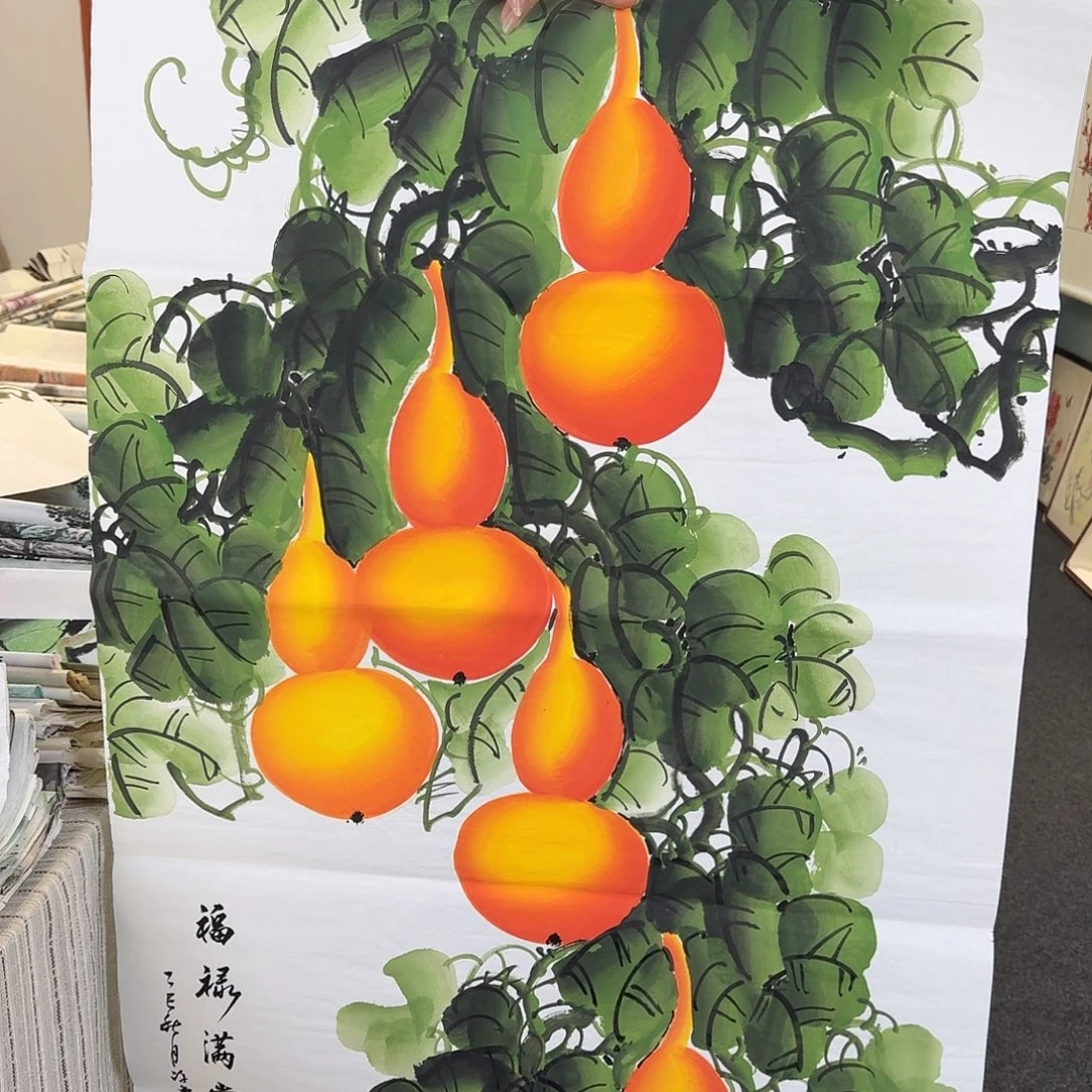 纯手绘国画作品好看