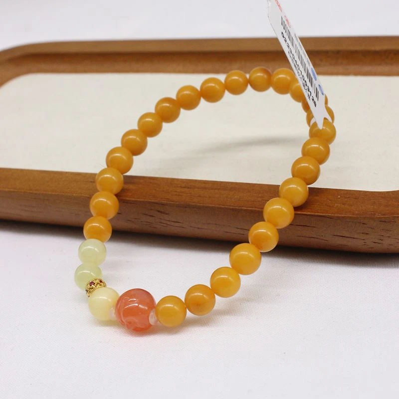 蜜蜡单圈手链6mm 003