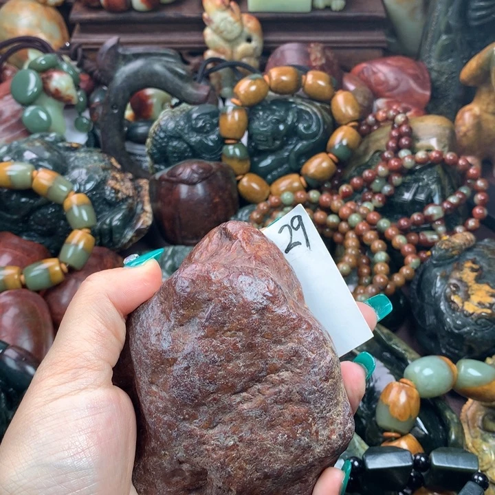 岫岩河磨玉（透闪石质玉）把件未镶嵌