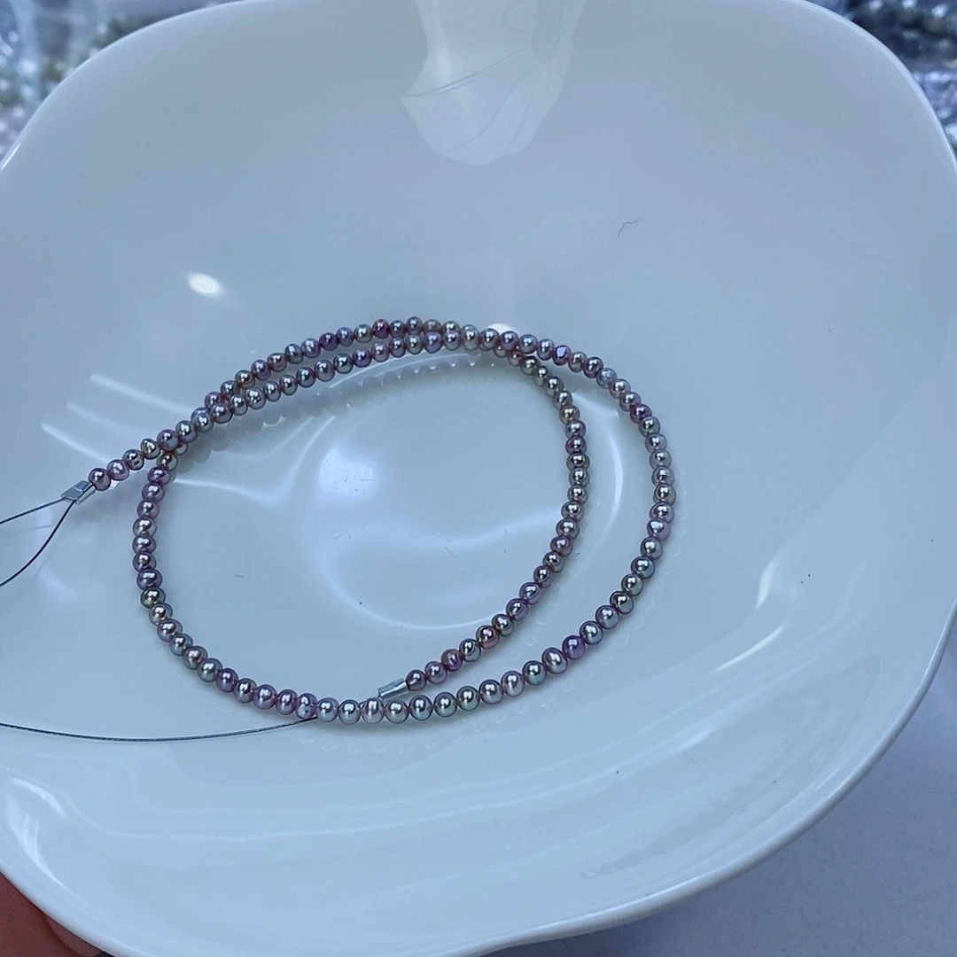 淡水珍珠颈饰银S925镶嵌