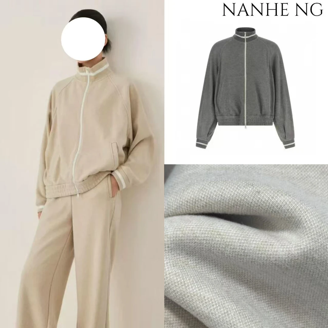 5925休闲运动立领卫衣外套女秋季简约气质百搭开衫上衣
