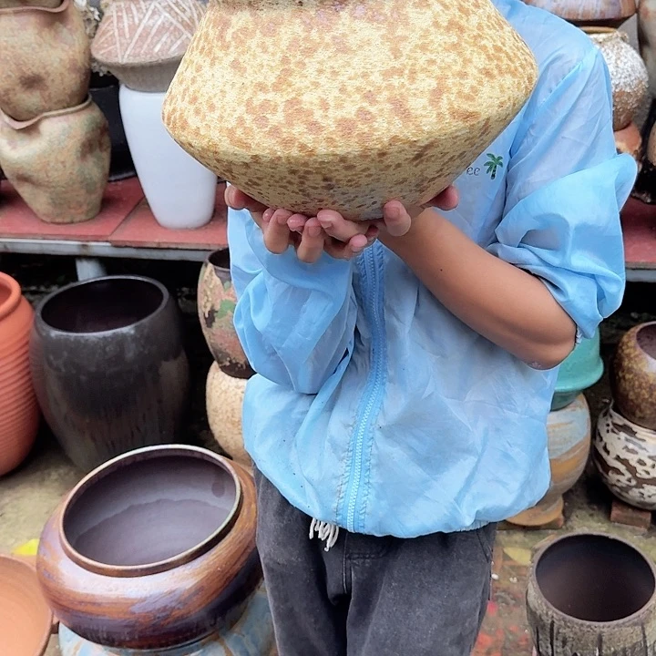 紫砂花盆高度19口径18