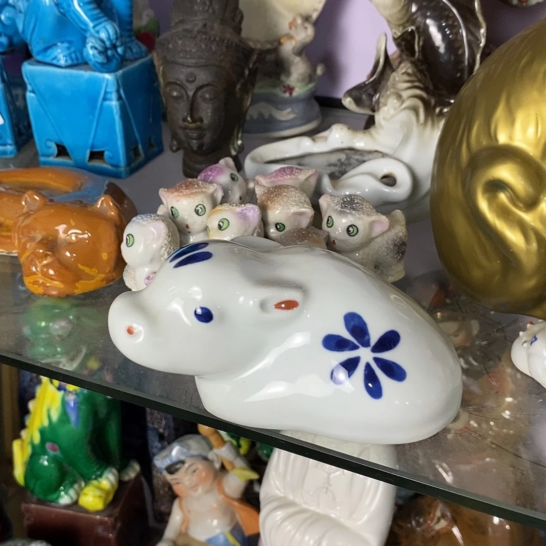 摆件刘远长牛摆件一只