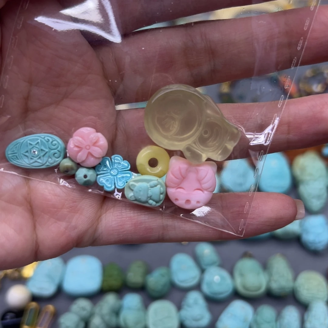 手链琥珀未镶嵌配件