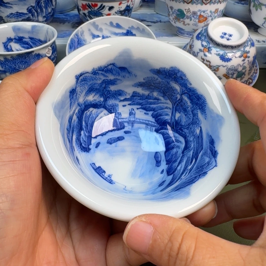 陶景德镇纯手绘茶具圆圆228