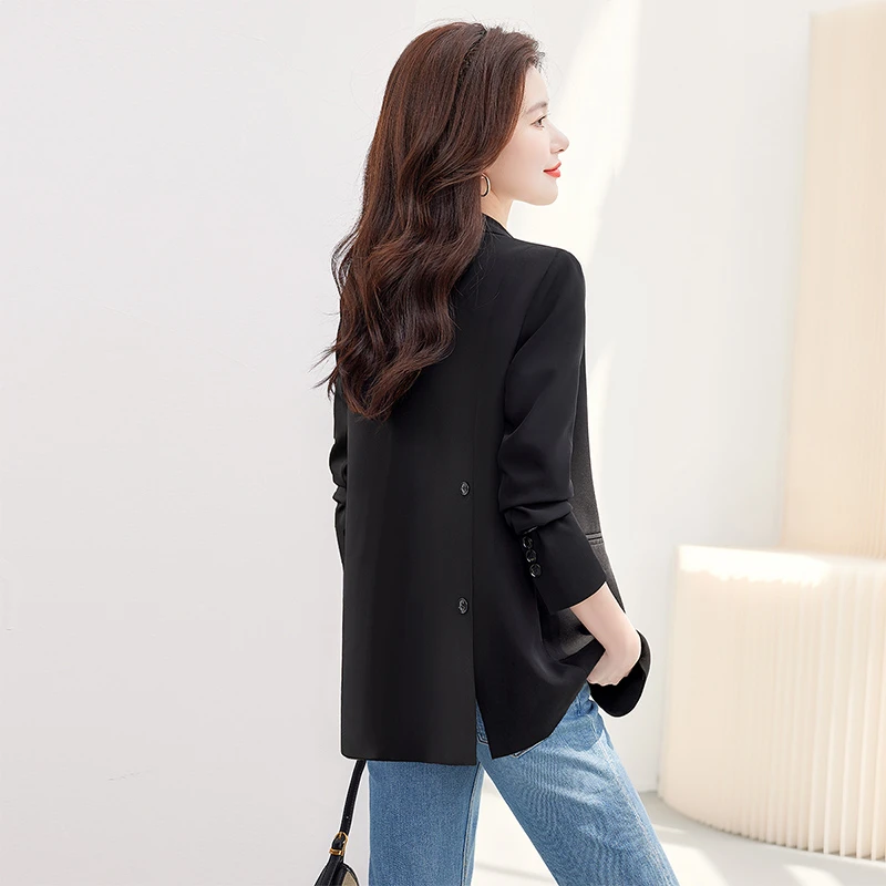 丝柏舍2025秋装新款女装修身显瘦气质外套长袖通勤西服S33B4230X